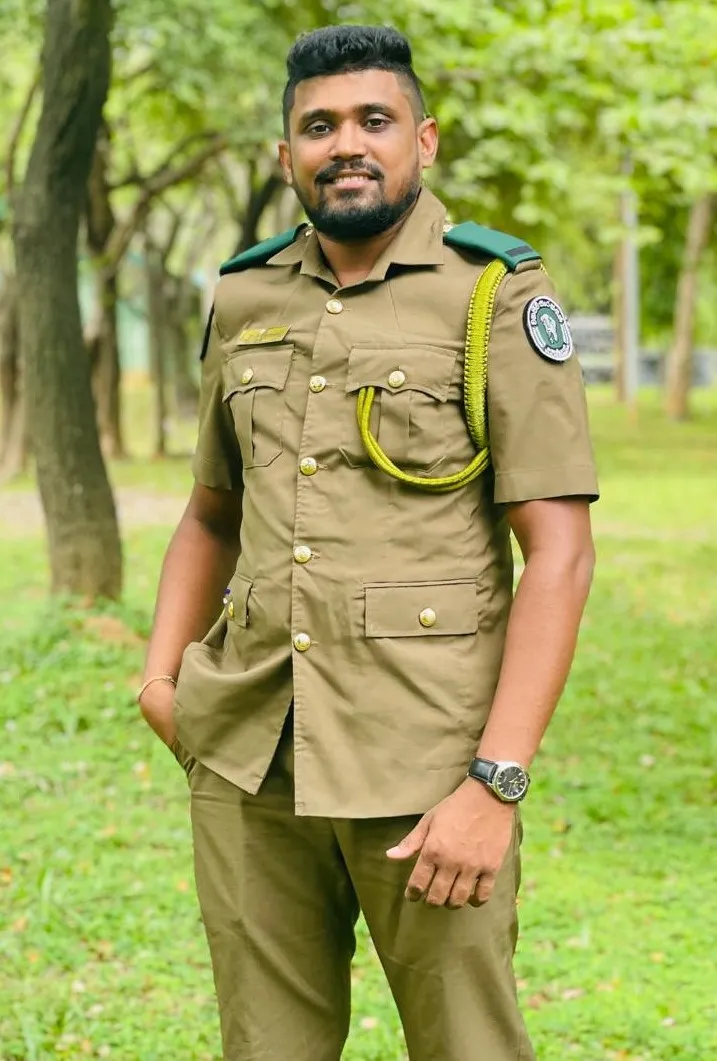 Wildlife ranger Buddhika Lakshan