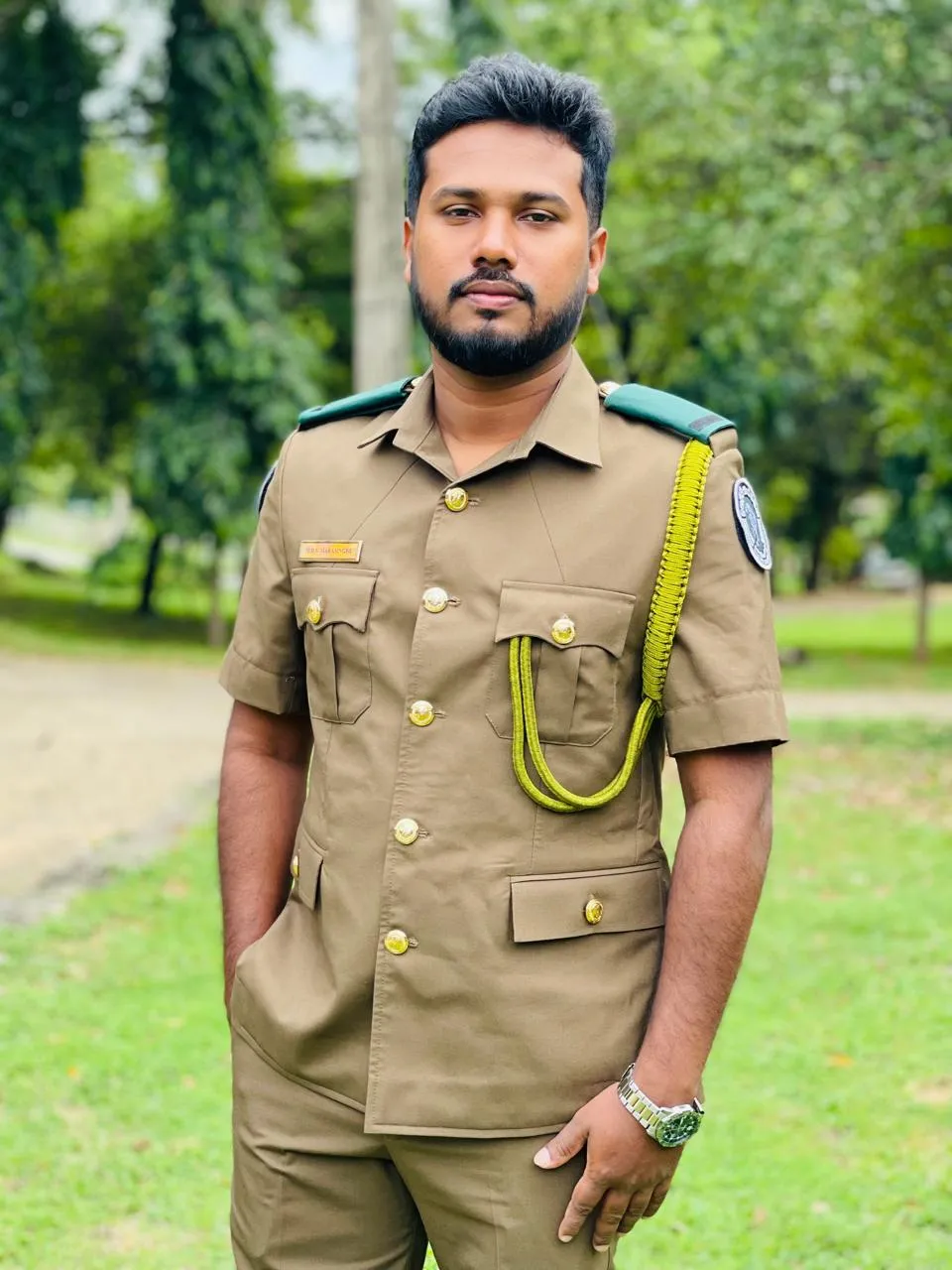 Wildlife ranger Danushka Marasinghe